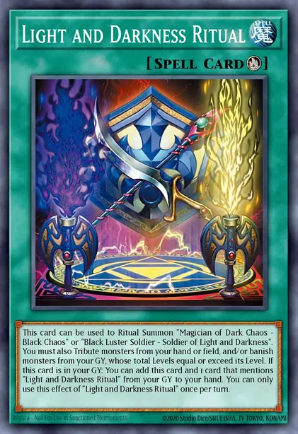 Light and Darkness Ritual card