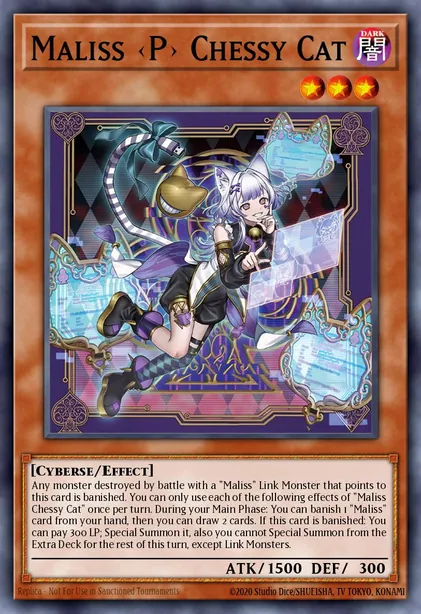 Maliss <P> Chessy Cat card